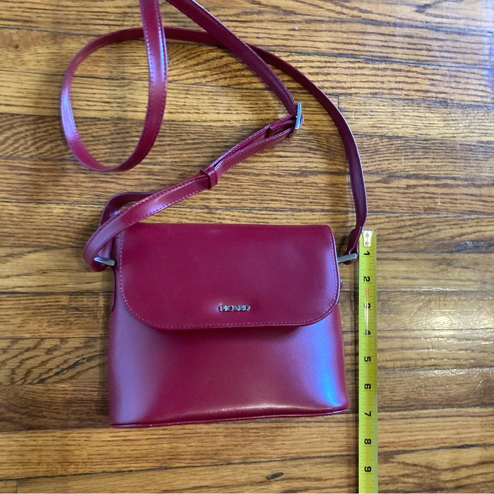 Berlin Cranberry smooth calf leather bag